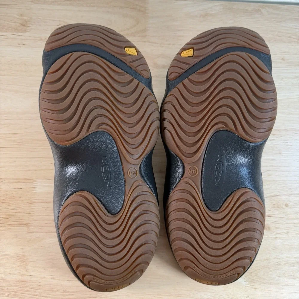 KEEN Yogui Arts Men's size 13 Slide Clog Shoes Sandals Dead Dye Floral Black